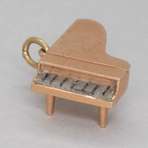 14K Vintage Piano Charms