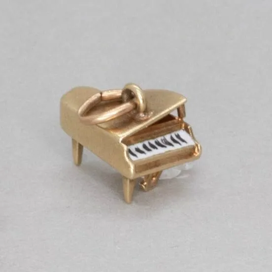 14K Vintage Piano Charms