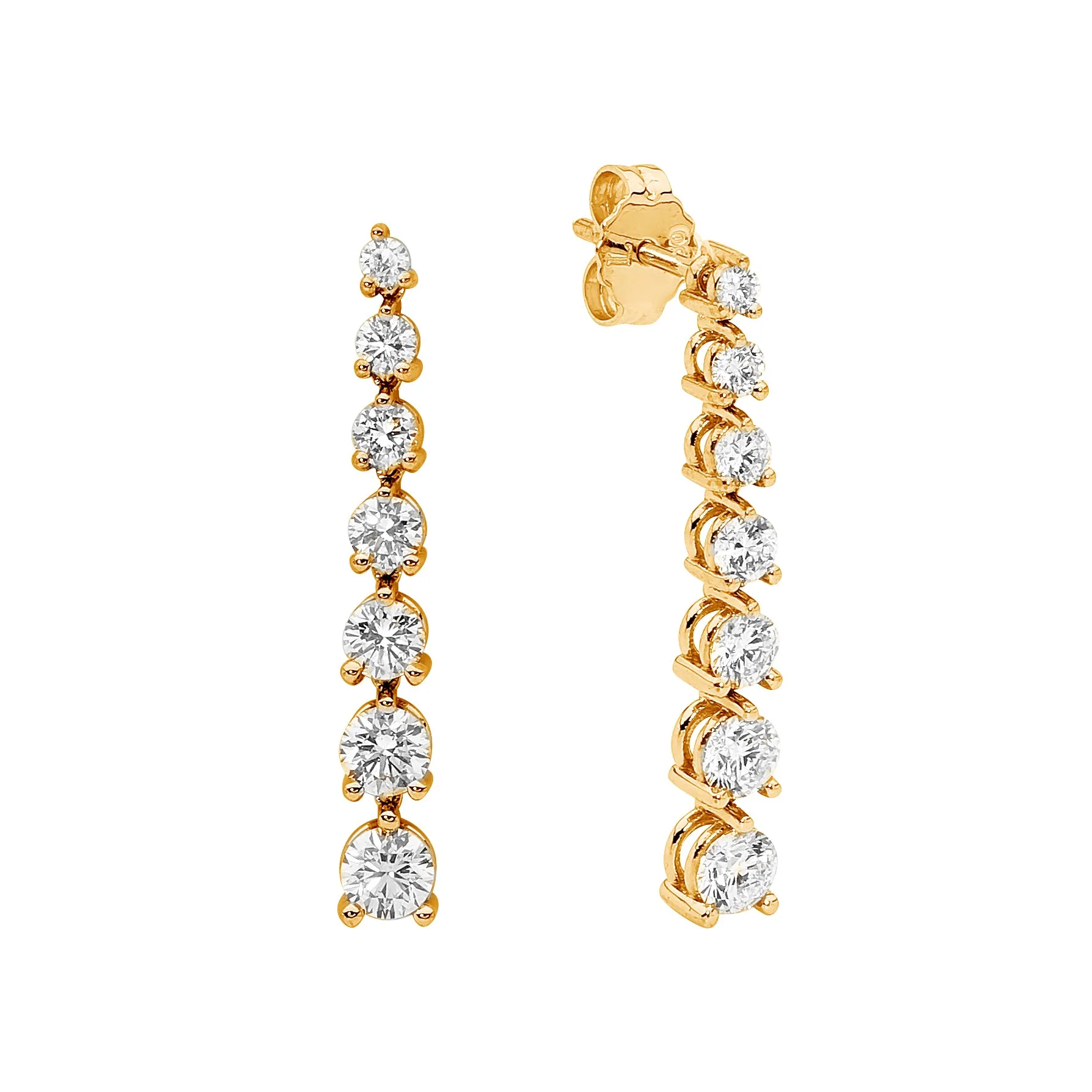 18ct Gold Diamond Earrings