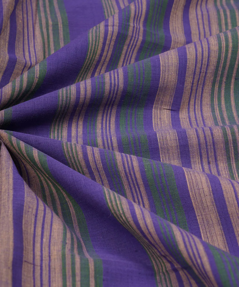 2.5m Blue multicolor handwoven cotton mangalagiri kurta material