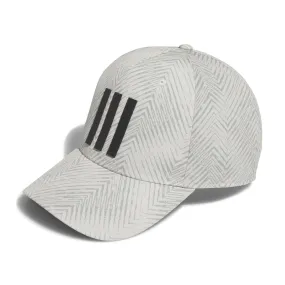 adidas Tour 3-Stripes Print Snapback Cap - Silver Pebble