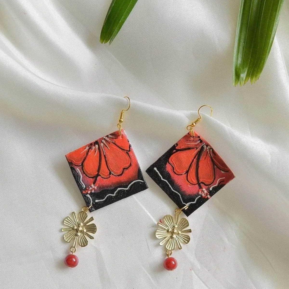 Amod Handpainted Red (Earrings)