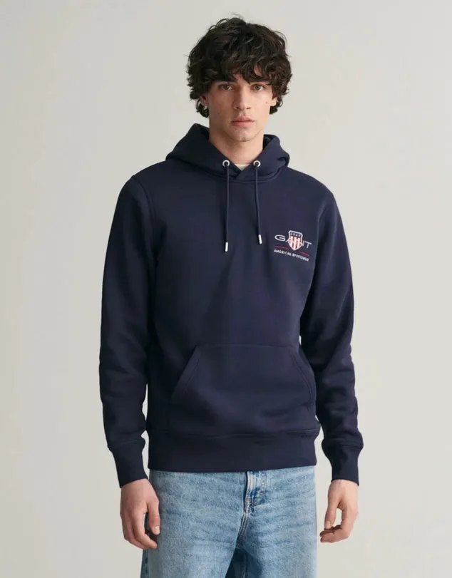 Archive Shield Hoodie - Evening Blue