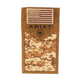 Ariat Men's Brown Digital Camo Rodeo Wallet