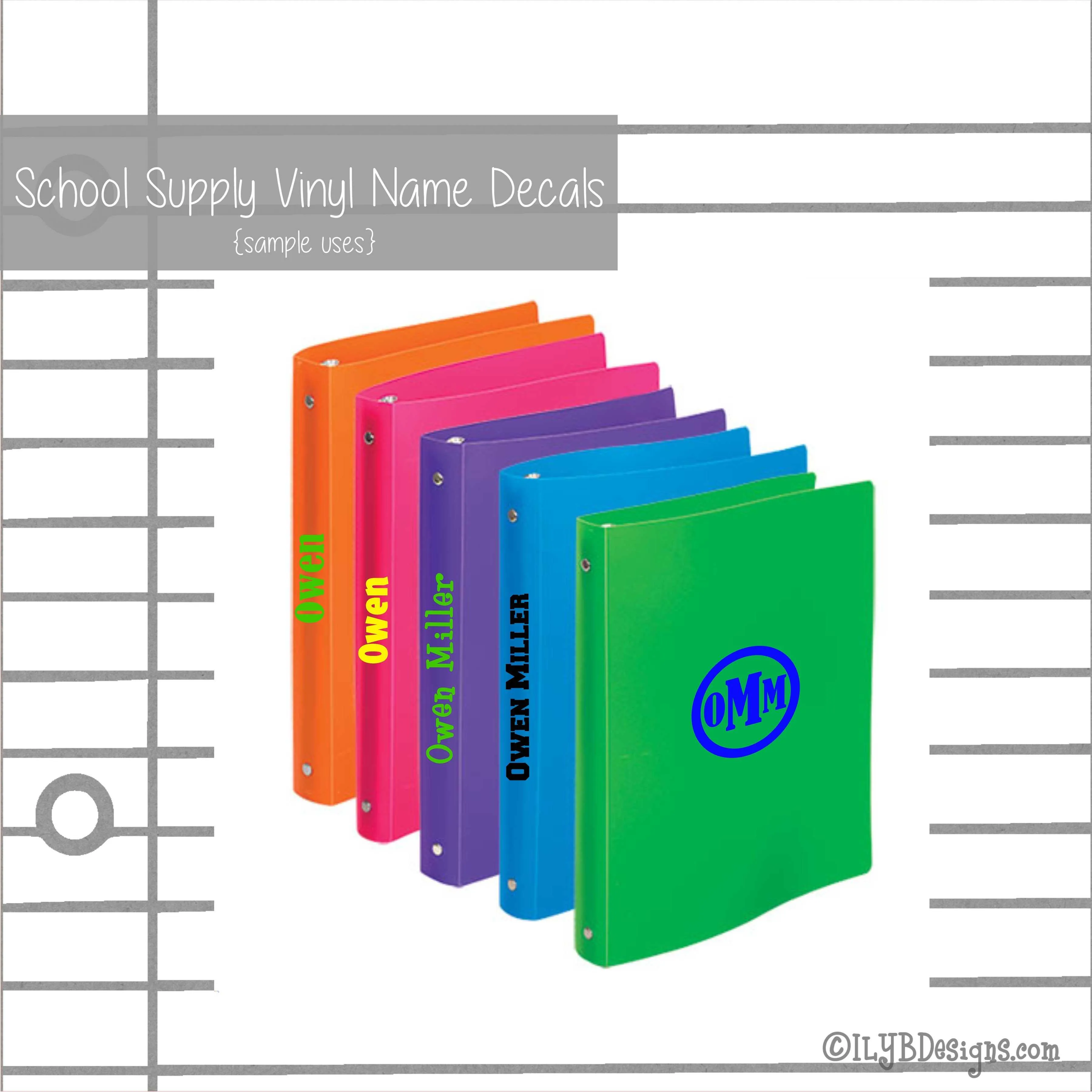 Back to School Name Labels - School Labels for Boys