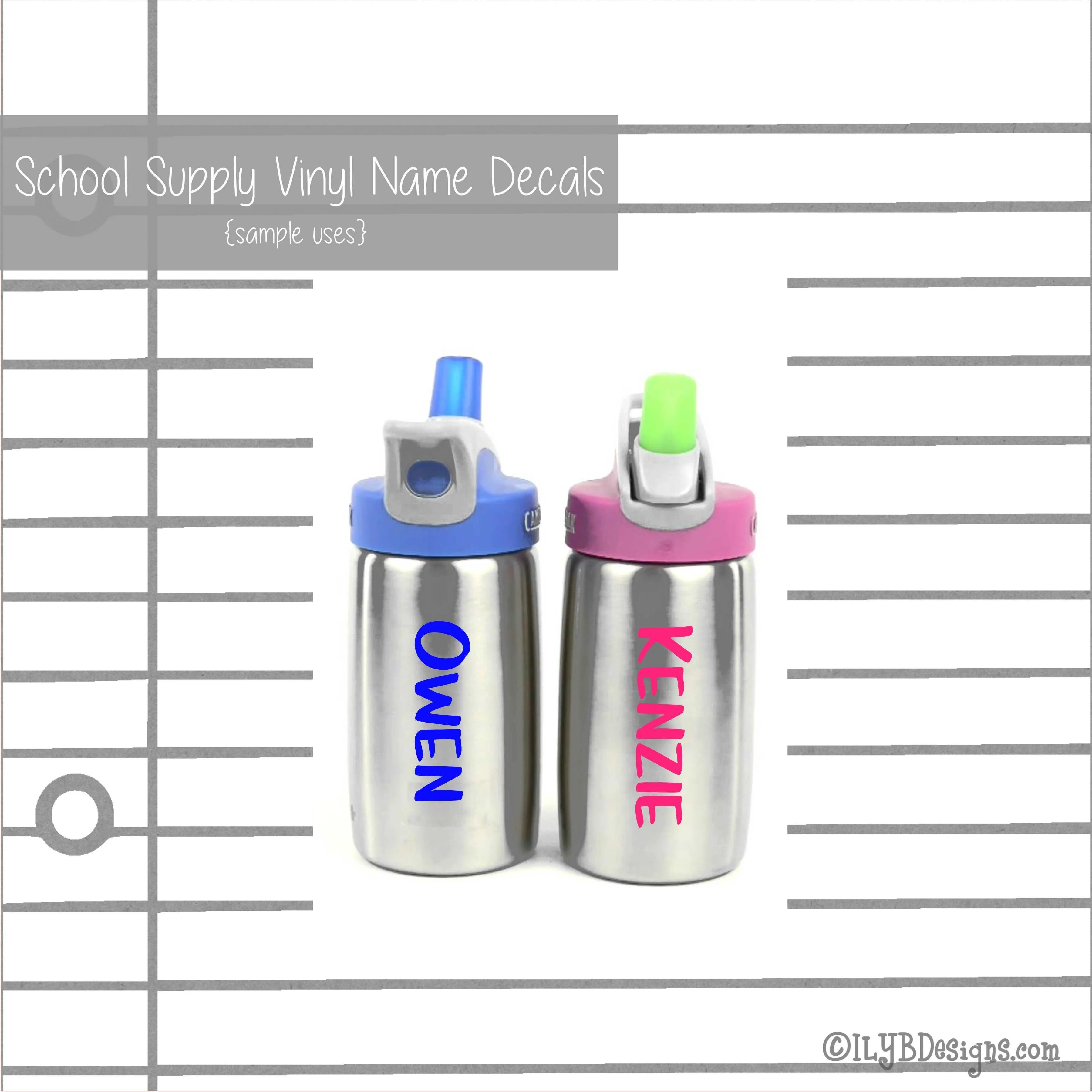 Back to School Name Labels - School Labels for Boys