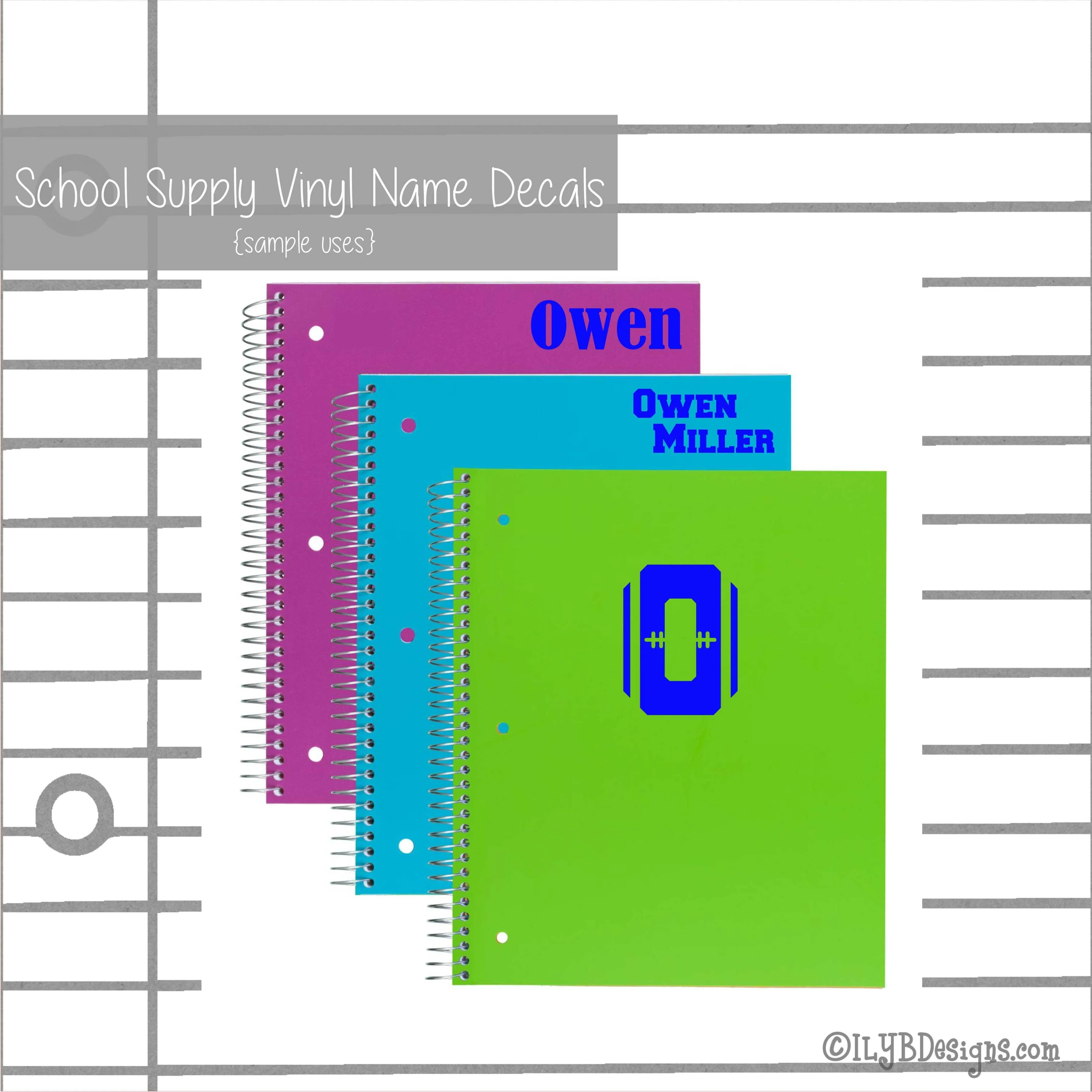 Back to School Name Labels - School Labels for Boys