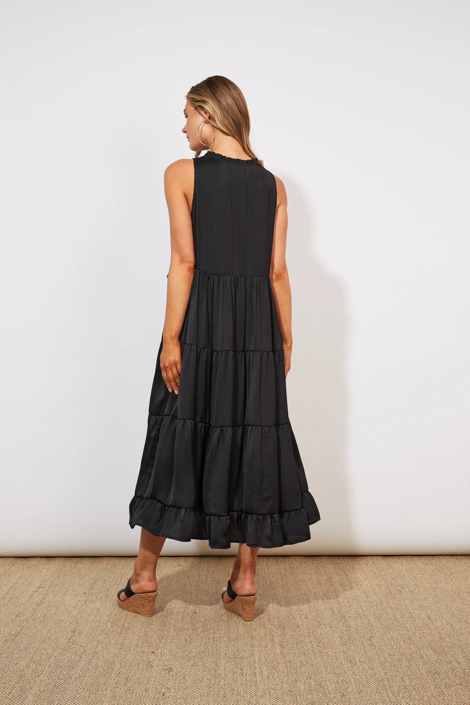 Barbados Tiered Maxi, Jet