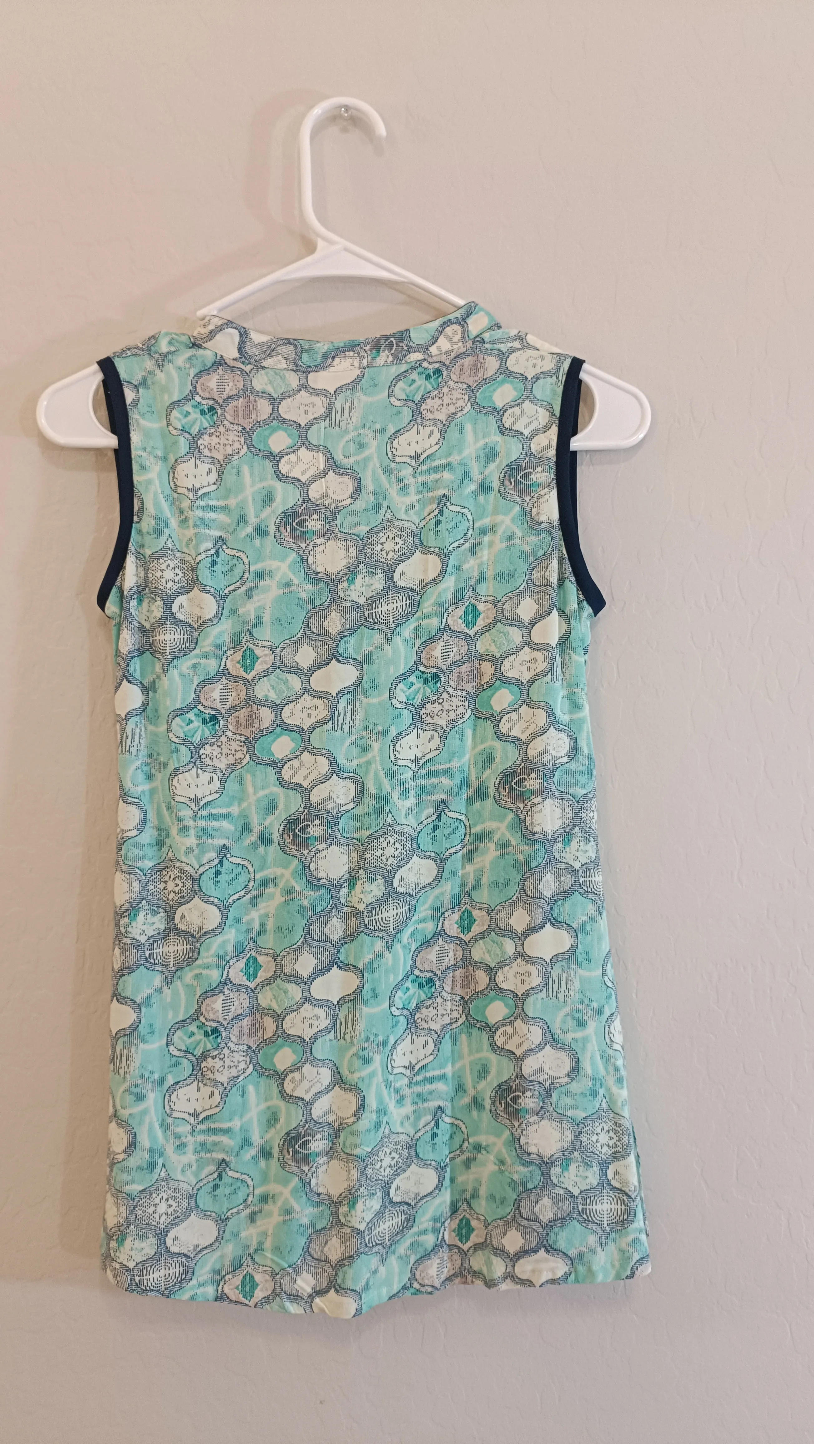 Beautiful Blue And Green Short Kurti For Girls