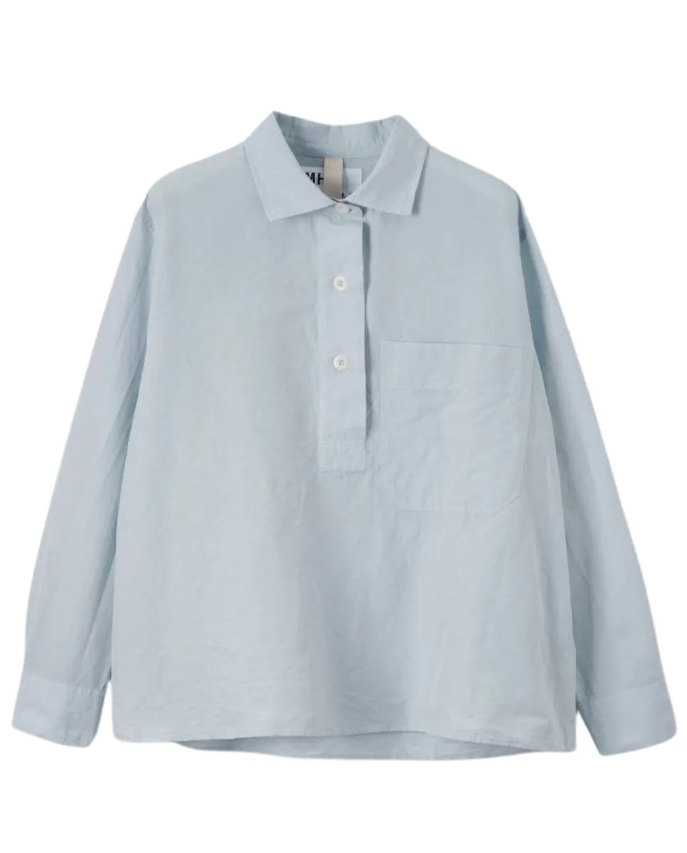 Big Pocket Swing Shirt Pale Blue