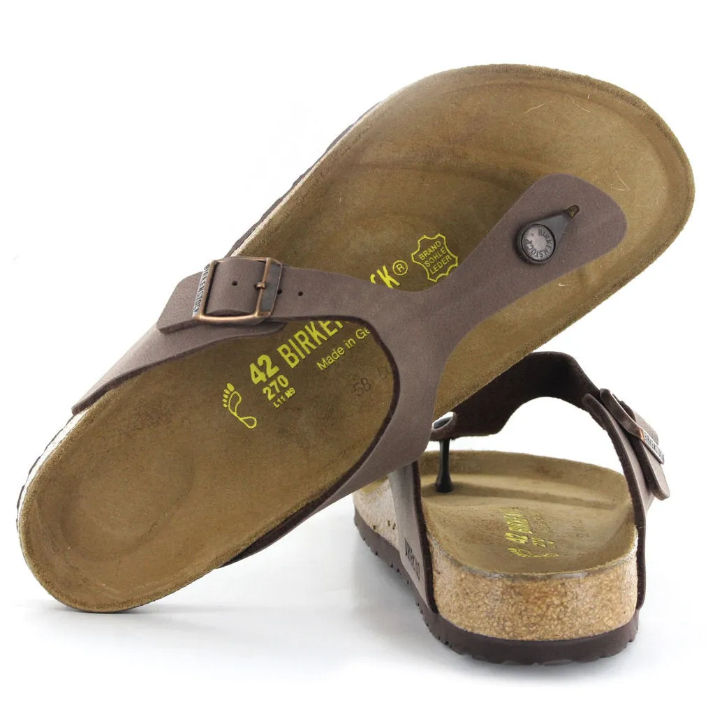 Birkenstock Unisex Sandals Gizeh BS Buckle Toe-Post Open-Back Birko-Flor - UK 10.5