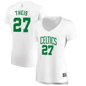 Boston Celtics Daniel Theis Fanatics Branded Fast Break Player Association Jersey Womens - White | Ireland T0183B0