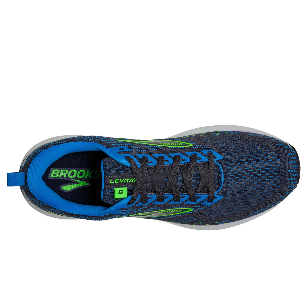 Brooks Levitate 5 Mens | India Ink/blue/green Gecko