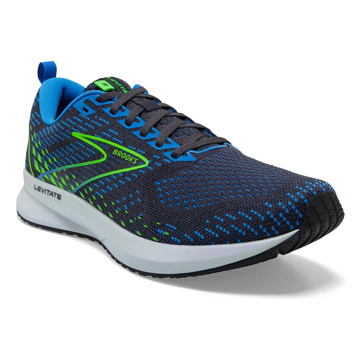 Brooks Levitate 5 Mens | India Ink/blue/green Gecko