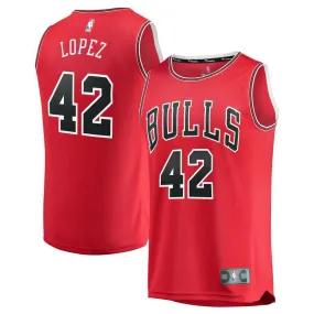 Chicago Bulls Robin Lopez Fanatics Branded Fast Break Player Icon Jersey Kids - Red | Ireland B0888I7