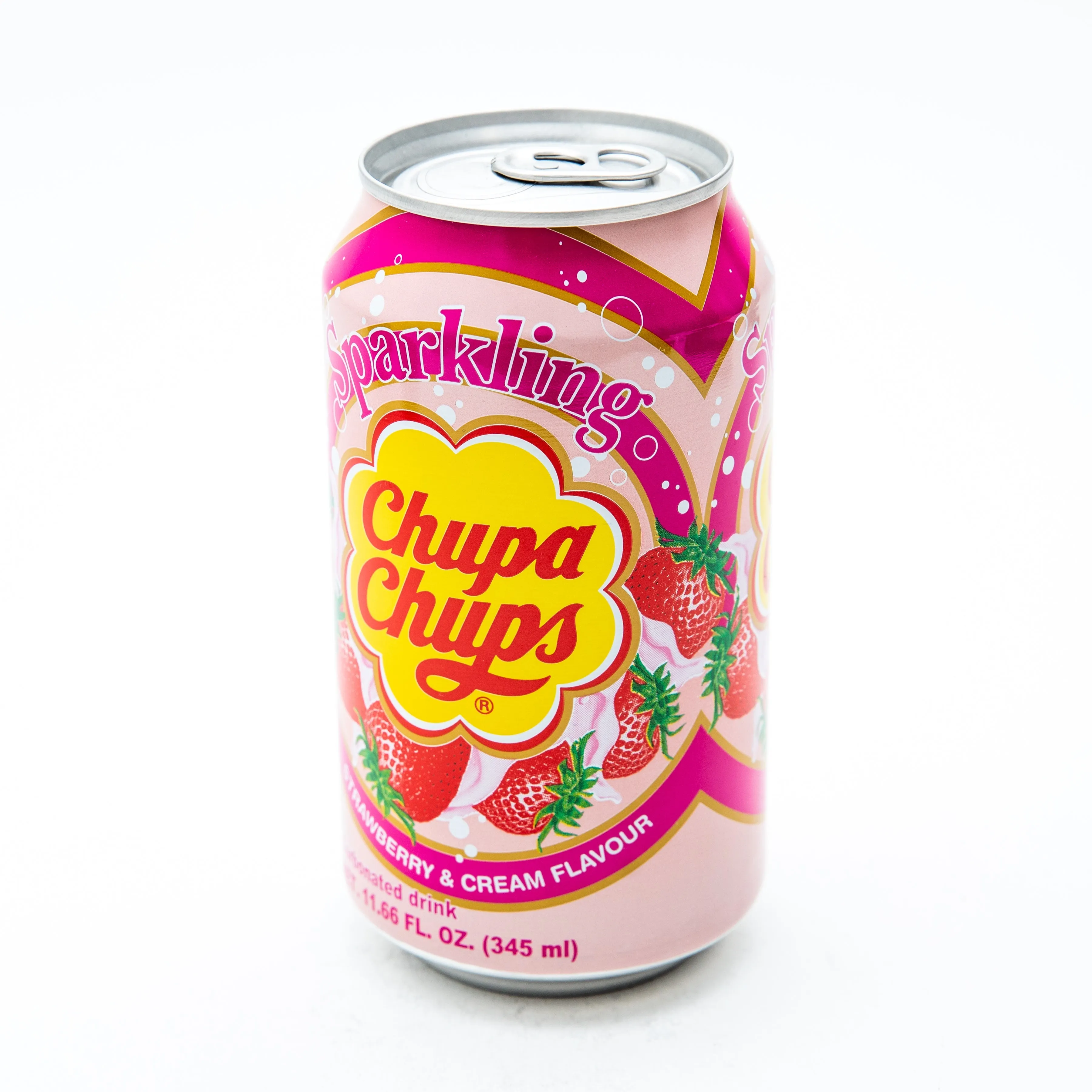 Chupa Chups Sparkling Strawberry & Cream Flavour