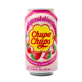 Chupa Chups Sparkling Strawberry & Cream Flavour