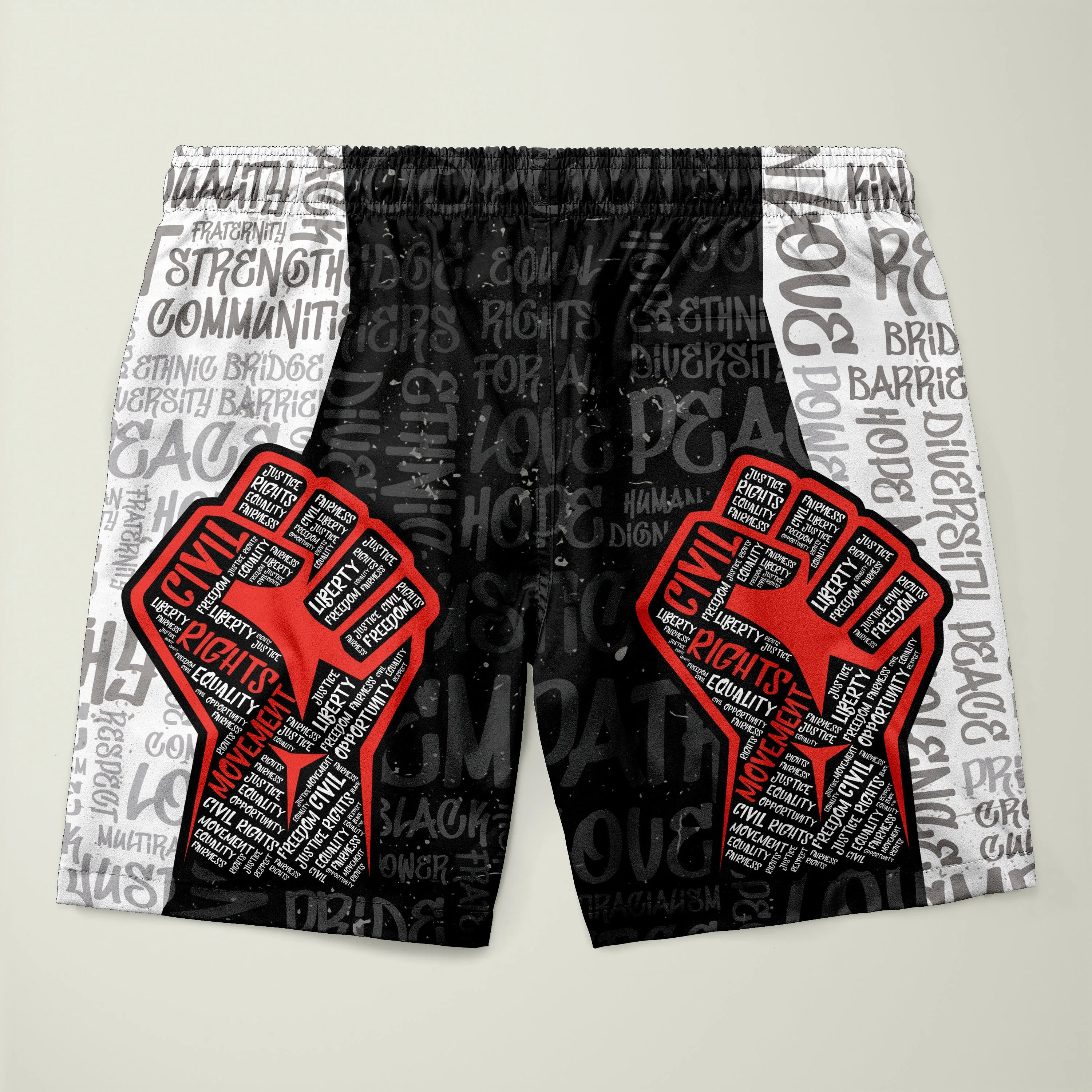 Civil Rights Movement Justice Fist Shorts