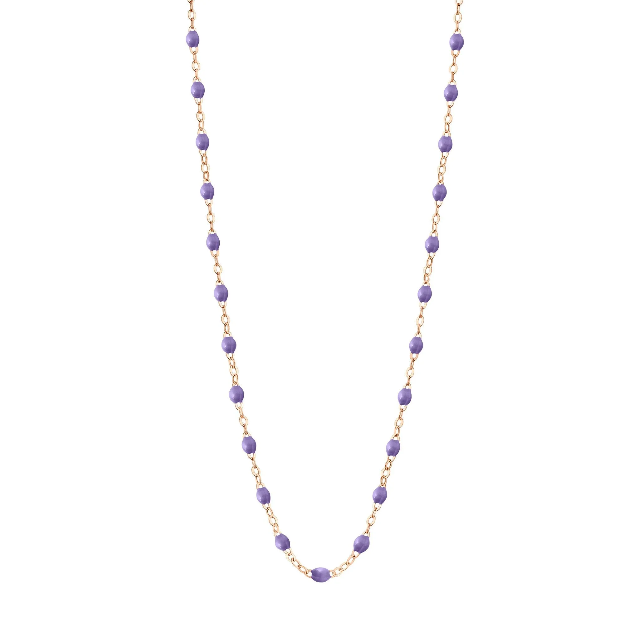 Classic Gigi Mauve necklace, Rose Gold, 16.5"