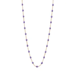 Classic Gigi Mauve necklace, Rose Gold, 16.5"