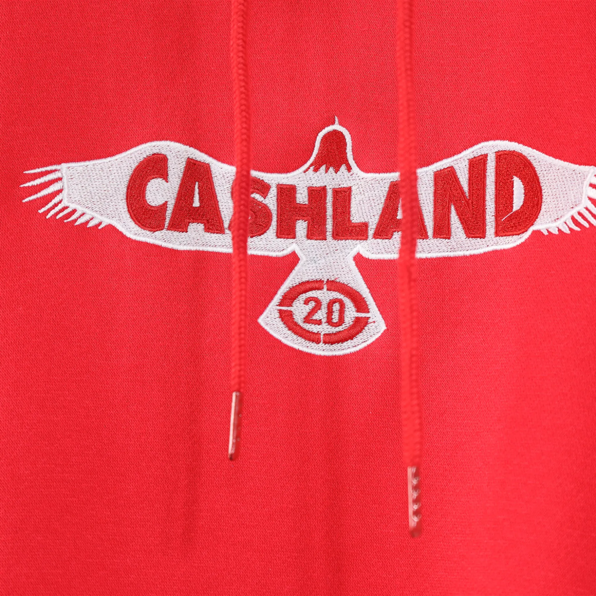 Classic Pull Over Hooded Sweat Jacket : Red