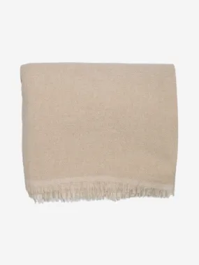 Cream sparkly fringed scarf