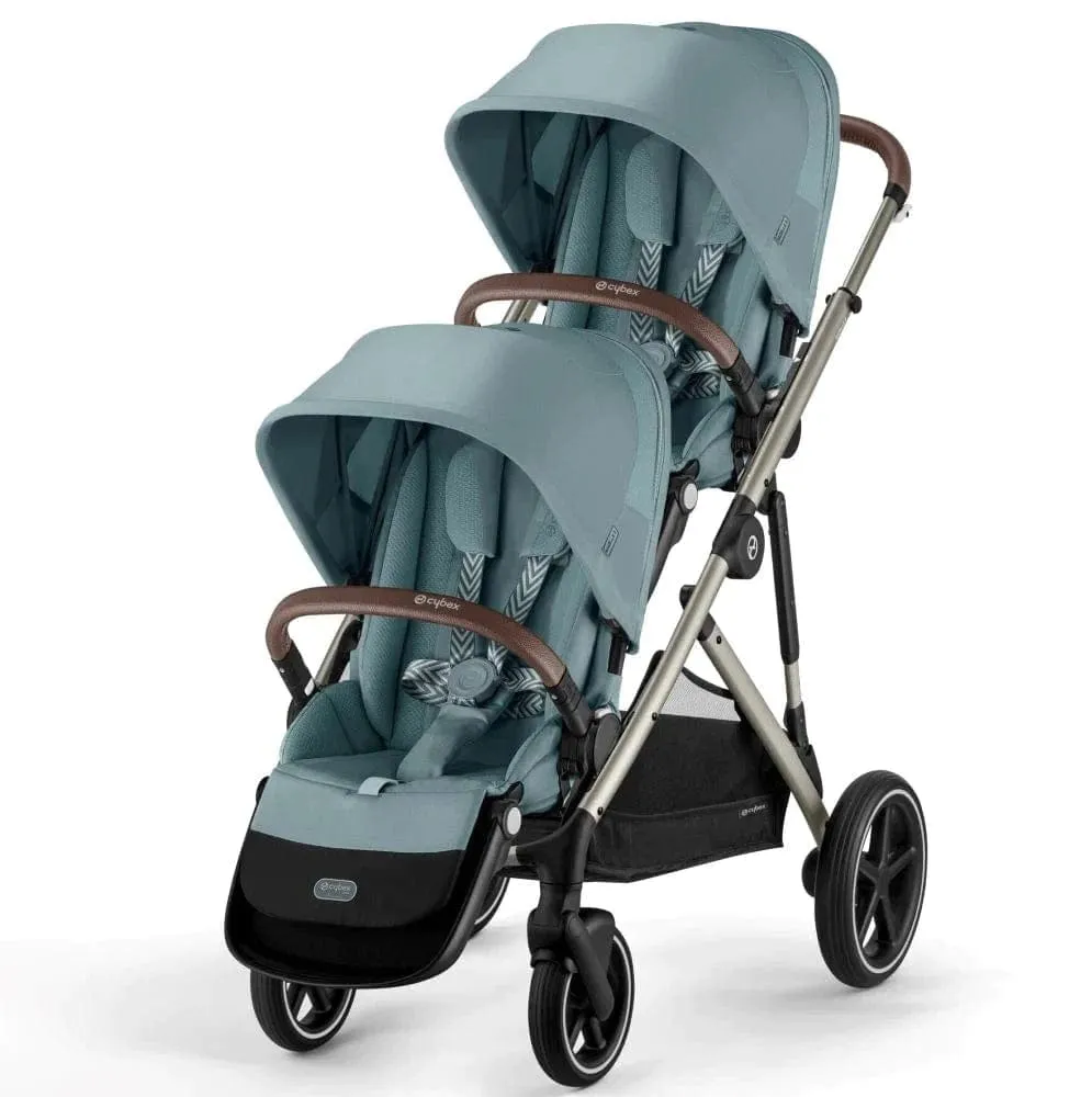 Cybex Gazelle S Twin Pushchair - Taupe / Sky Blue