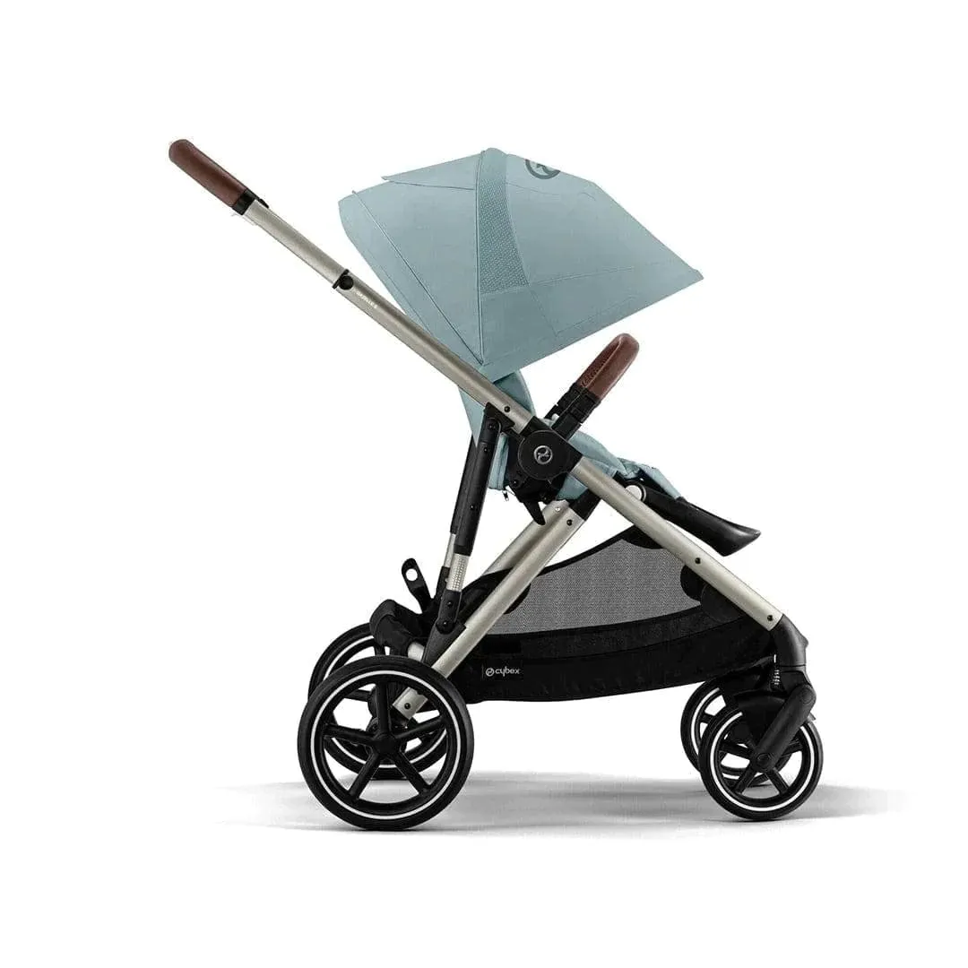 Cybex Gazelle S Twin Pushchair - Taupe / Sky Blue