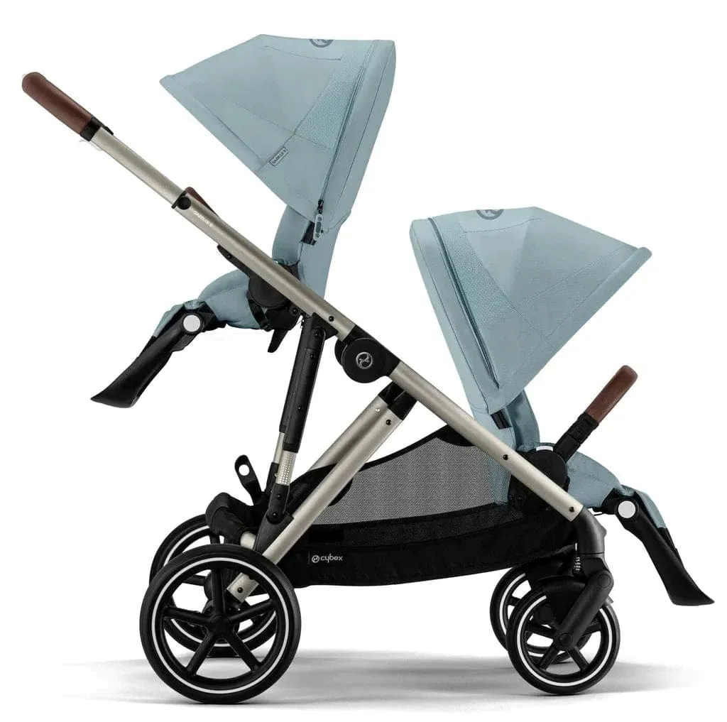 Cybex Gazelle S Twin Pushchair - Taupe / Sky Blue