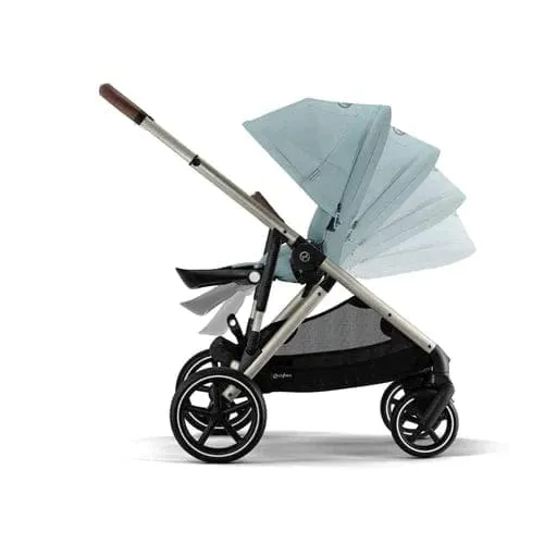 Cybex Gazelle S Twin Pushchair - Taupe / Sky Blue