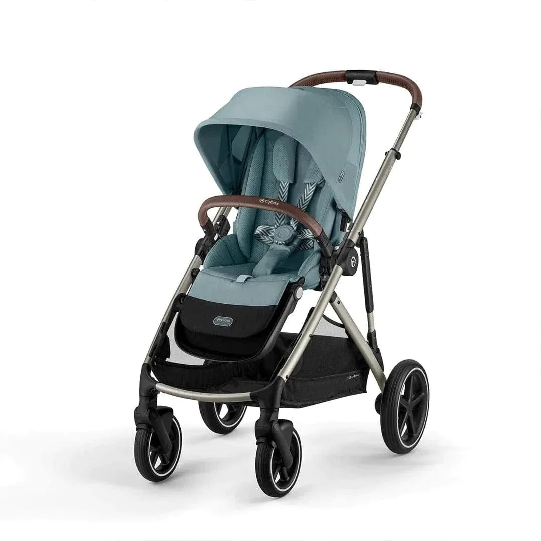 Cybex Gazelle S Twin Pushchair - Taupe / Sky Blue