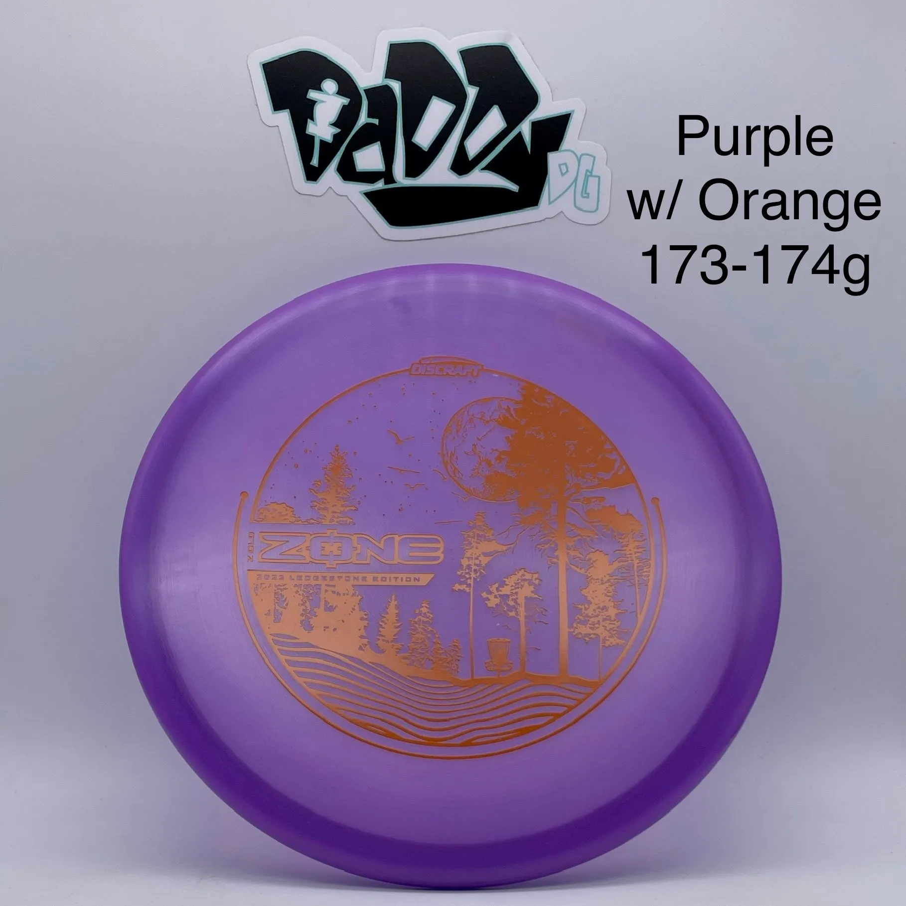 Discraft Z-Glo 2022 Ledgestone Zone Putt & Approach