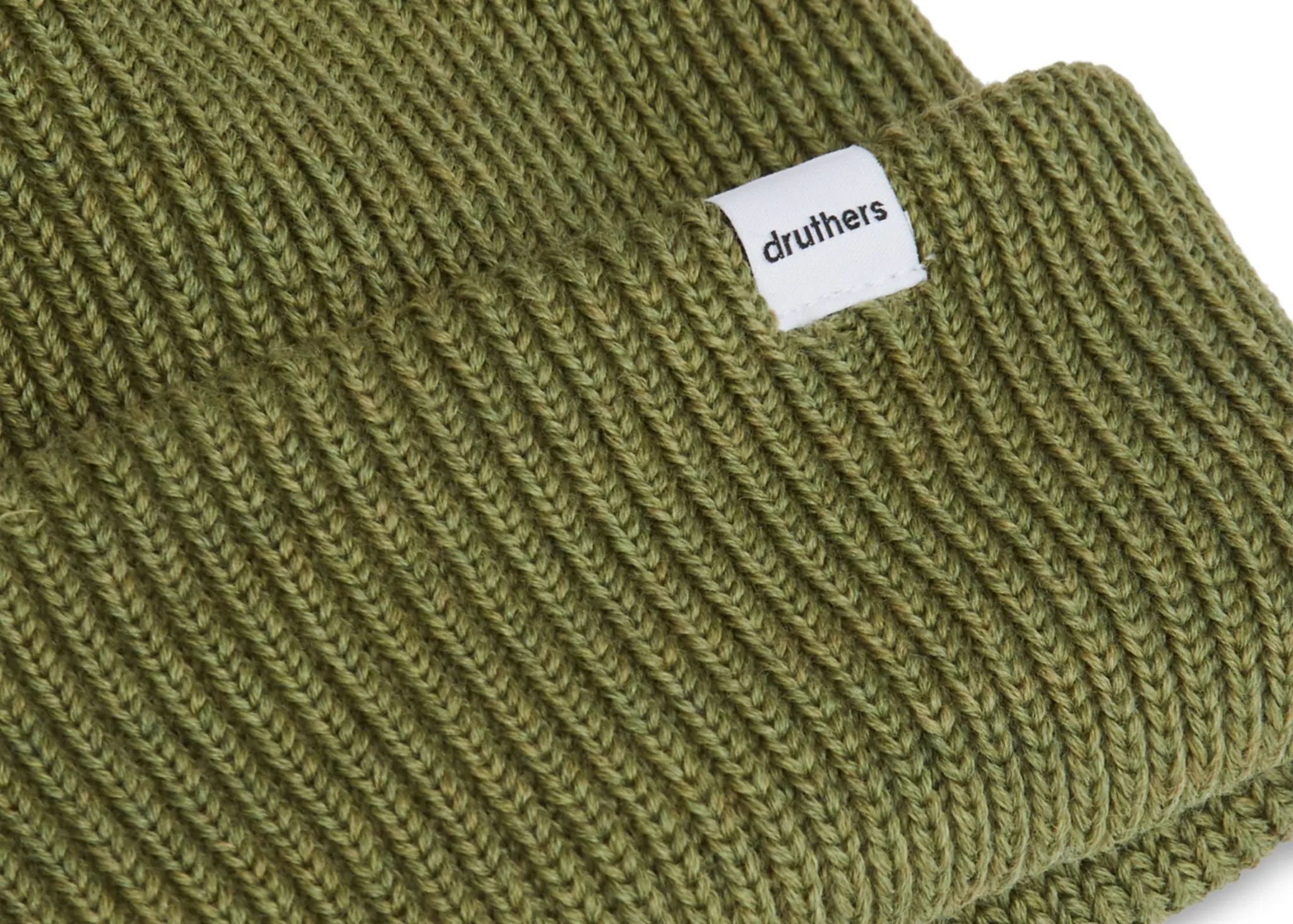 Druthers Merino Wool 1x1 Rib Knit Beanie