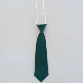 Elasticated School Tie - Green