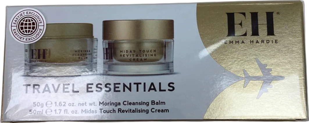 Emma Hardie Travel Essentials Moringa Cleansing Balm and Midas Touch Revitalising Cream 50ml/50g and 50ml/1.7fl oz