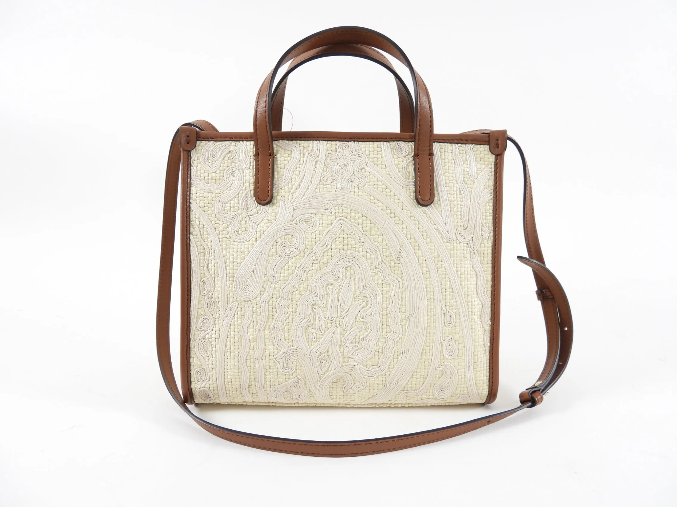 Etro Globetrotter Small Embroidered Tote Bag