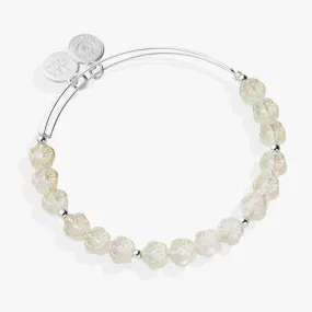 Floral Beaded Charm Bangle