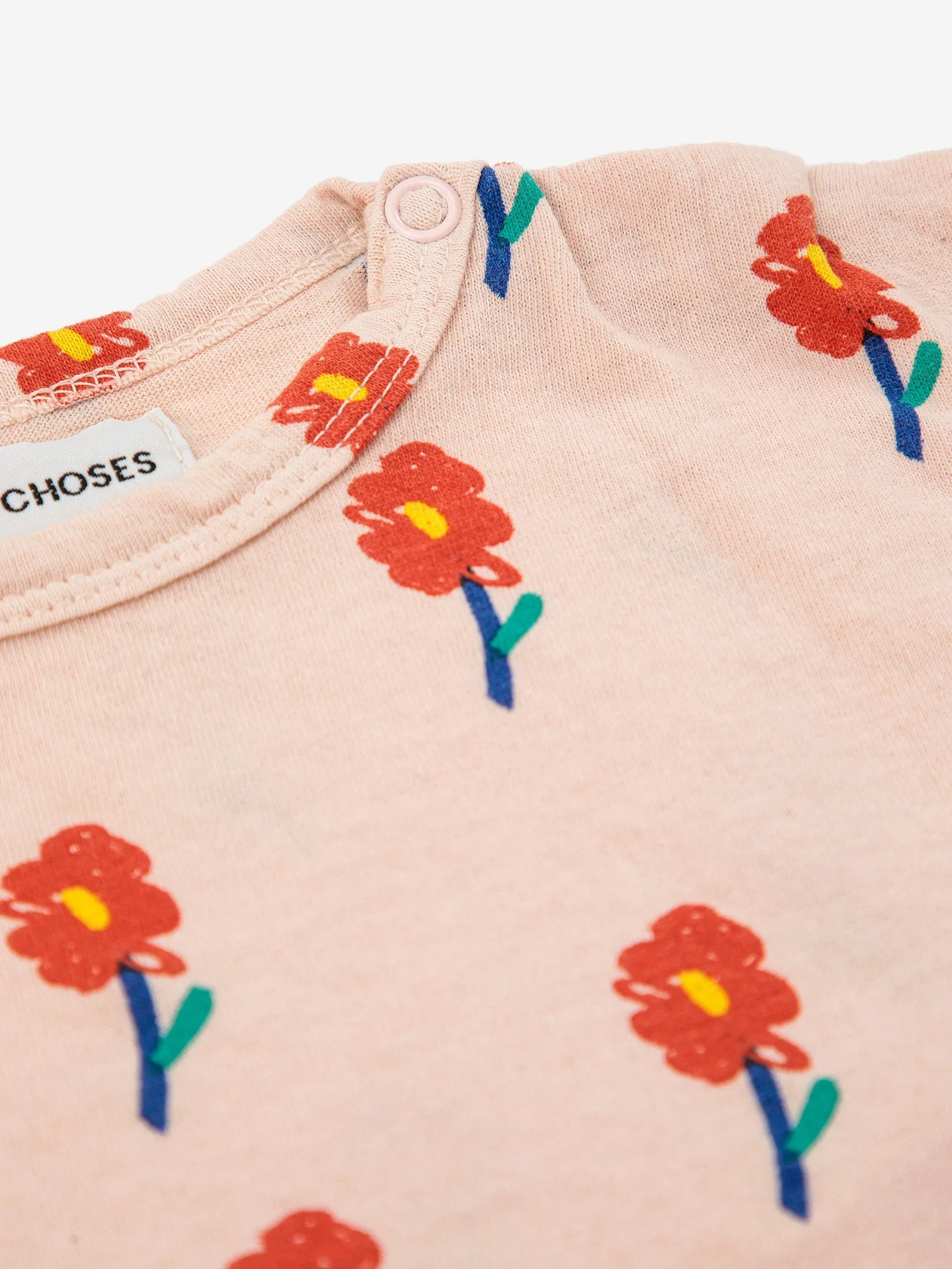 FLOWERS ALL OVER LONG SLEEVE T-SHIRT