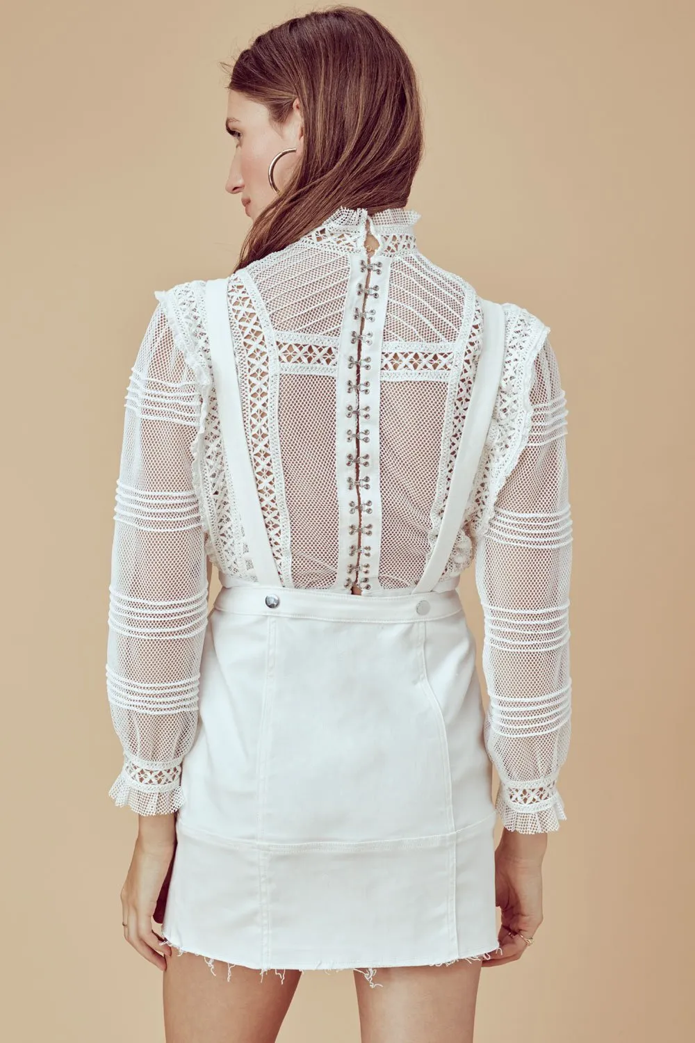 For Love and Lemons Victorian Tulle Blouse