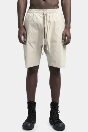 Front zip shorts, Sand shell