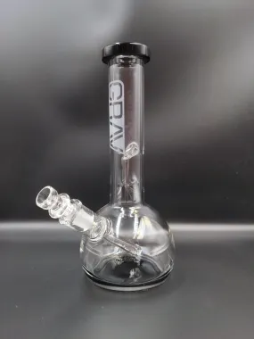 GRAV Small, Black Accent Round Base Water Pipe