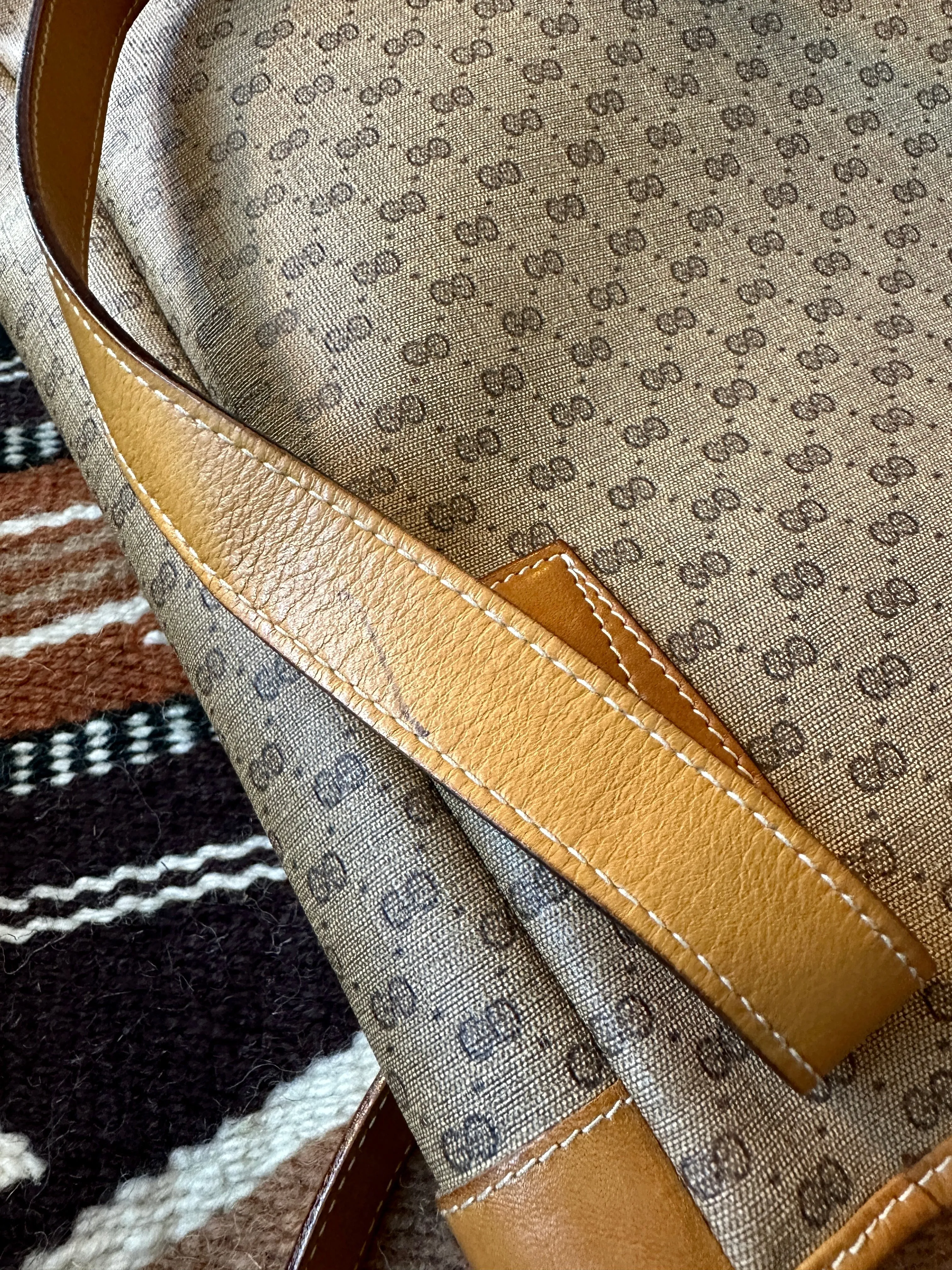 GUCCI 80s Micro GG Monogram Shoulder Bag  002 37 0035