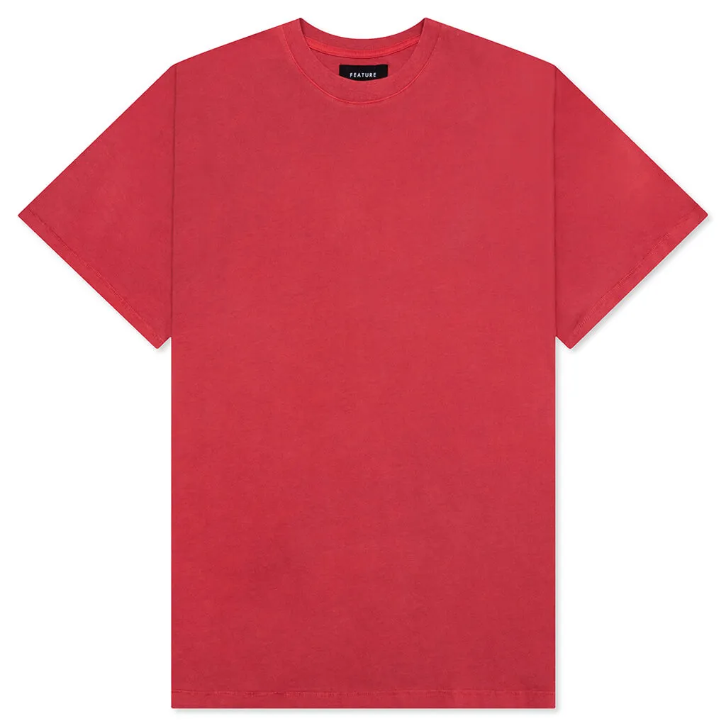 Haring Tee - Pigment Cranberry