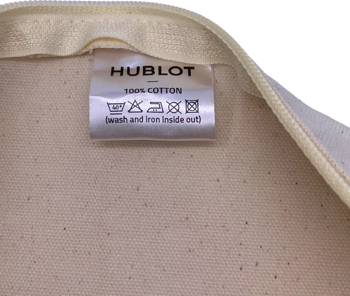 Hublot White Canvas Pouch UK One Size