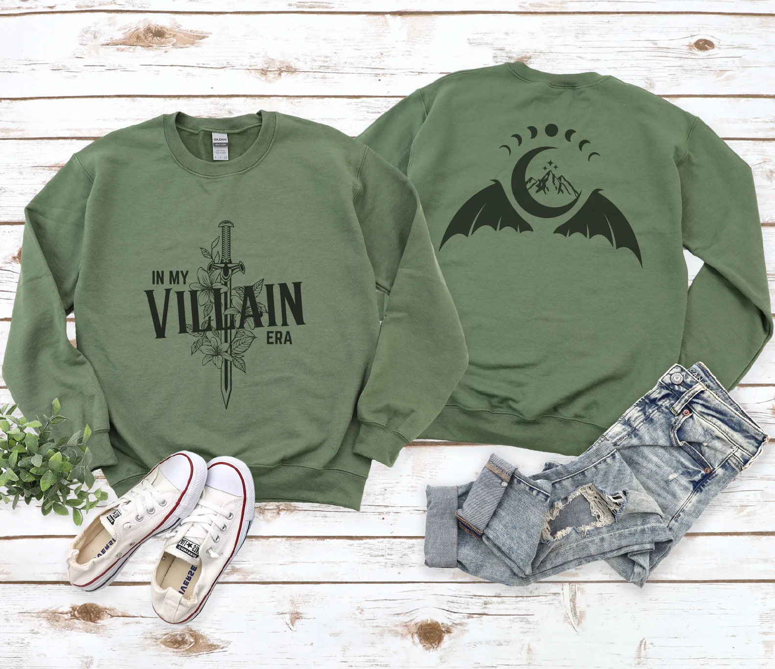 In My Villain Era Front and Back Print Sweatshirt