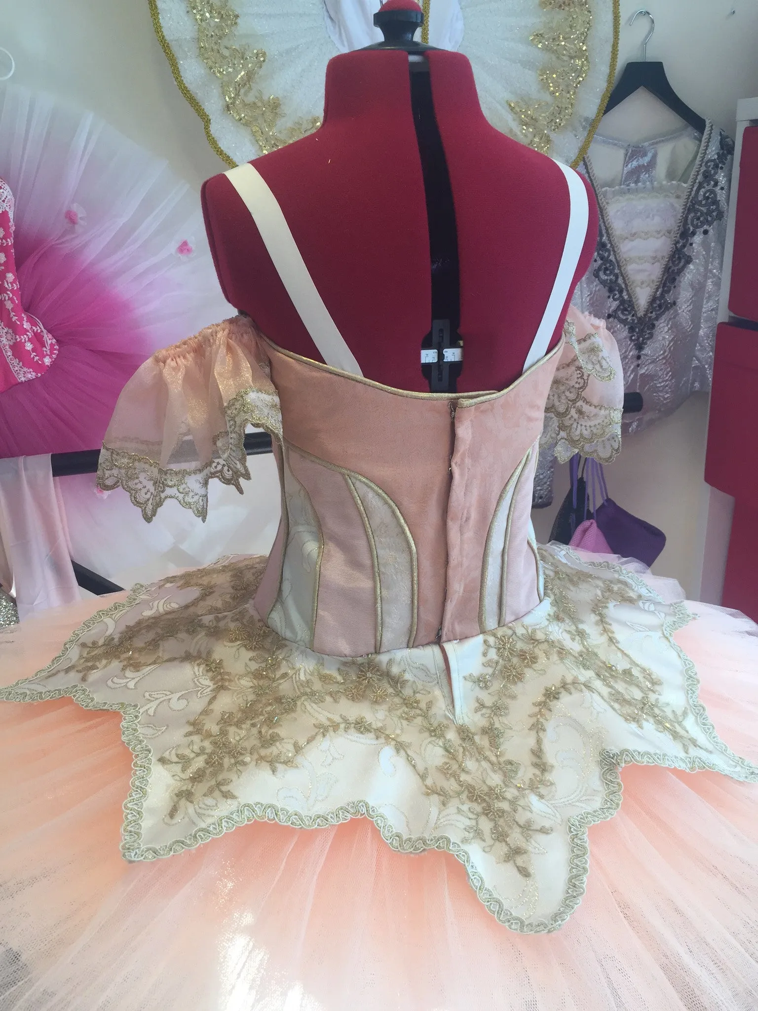 Just Ballet Peach Aurora professional tutu - Hire only