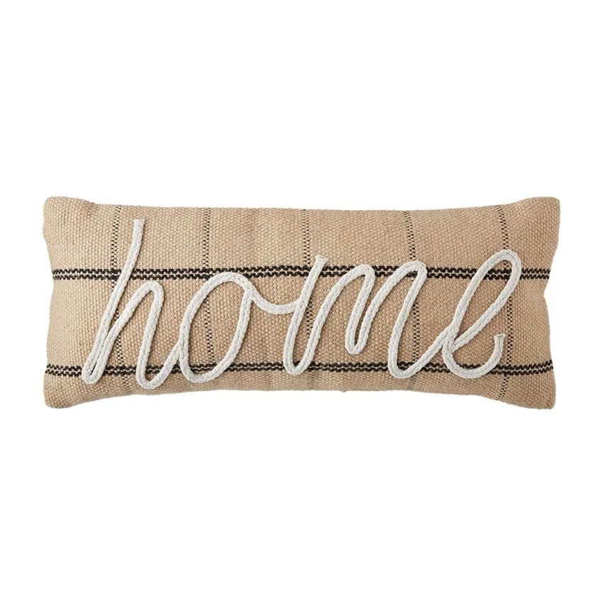 Jute Home Pillow