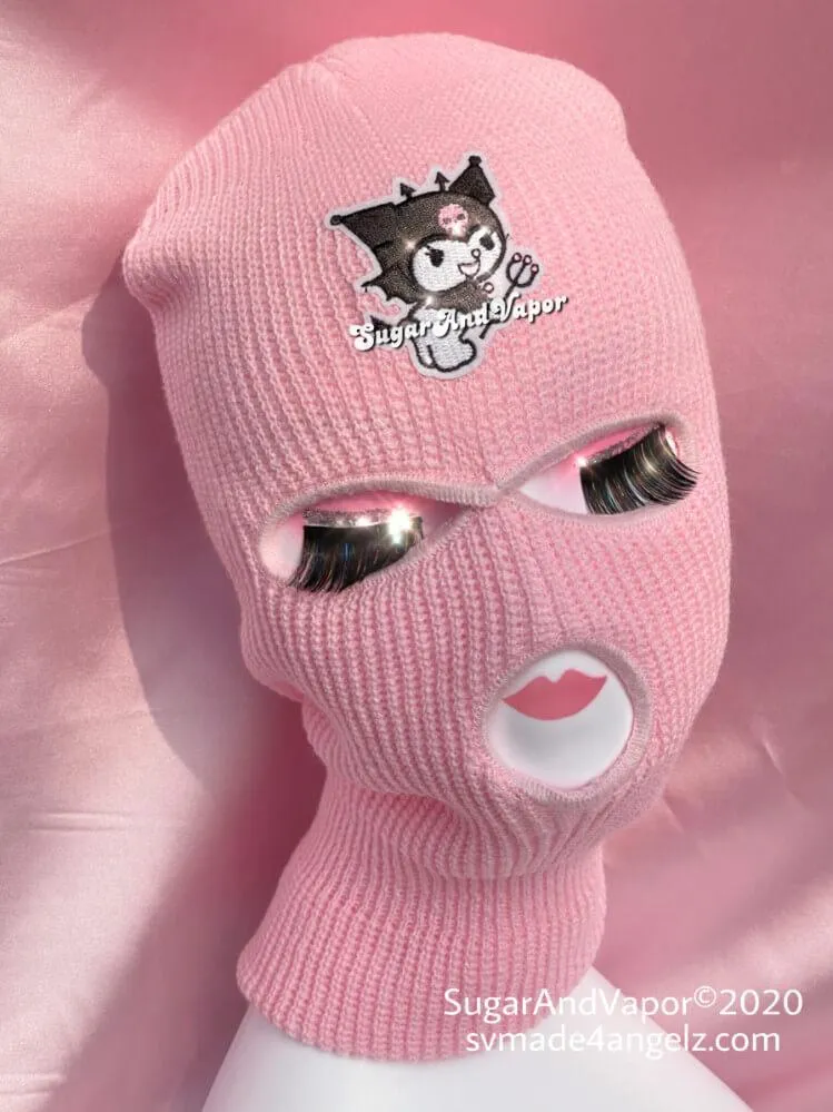 Kawaii Devil/Kitten Knitted Ski Mask