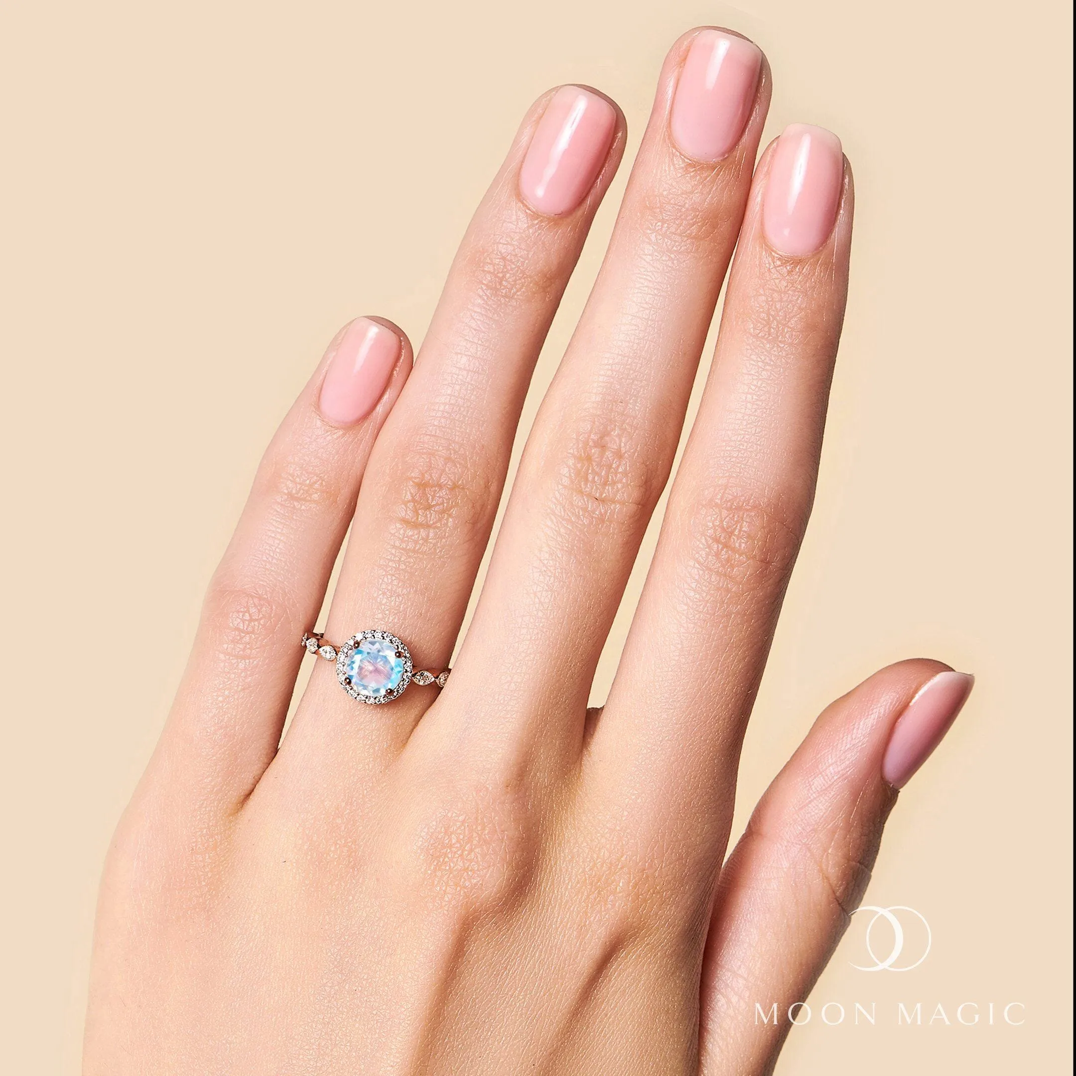 Moonstone Lab Diamond Ring - Soulmate