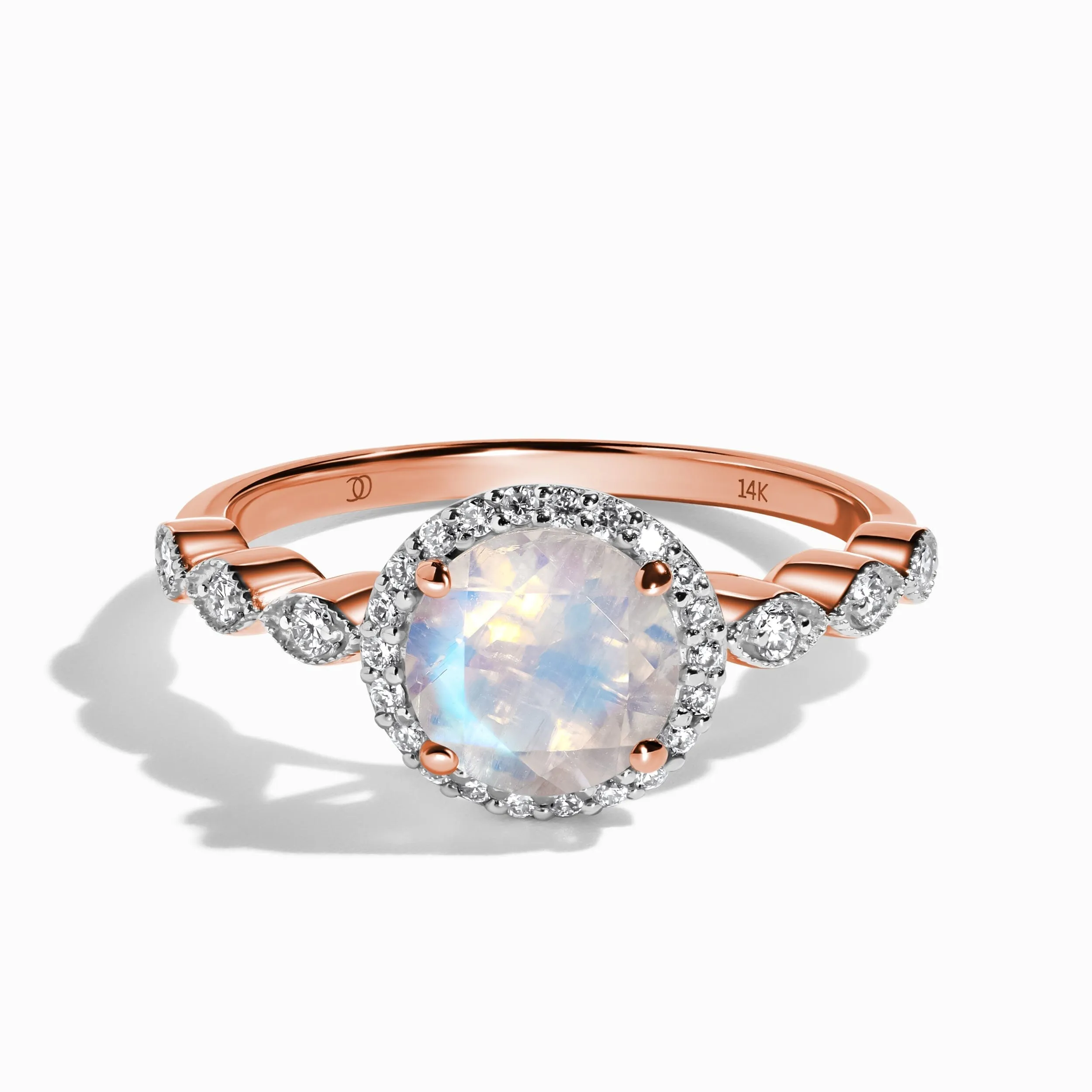 Moonstone Lab Diamond Ring - Soulmate